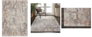 Nourison Rustic Textures RUS06 Beige and Gray 3'11" x 5'11" Area Rug